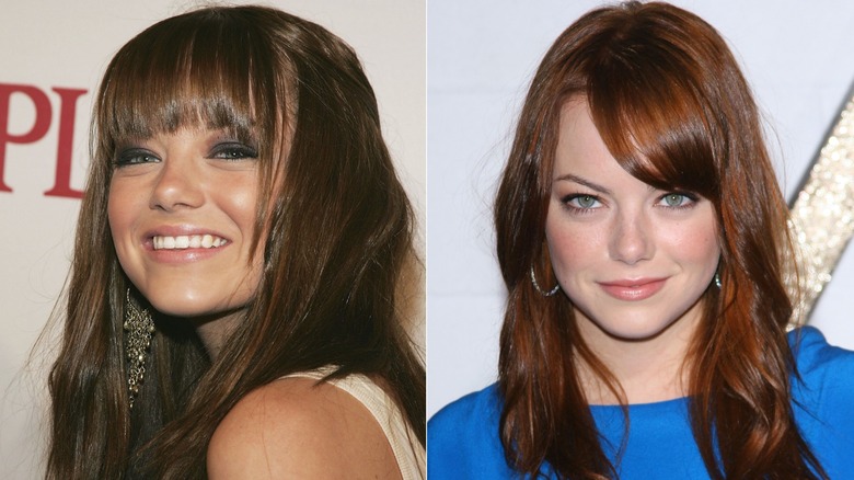 Emma Stone en 2006 y 2009