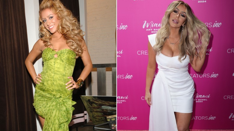 Aubrey O'Day en 2006 y 2024