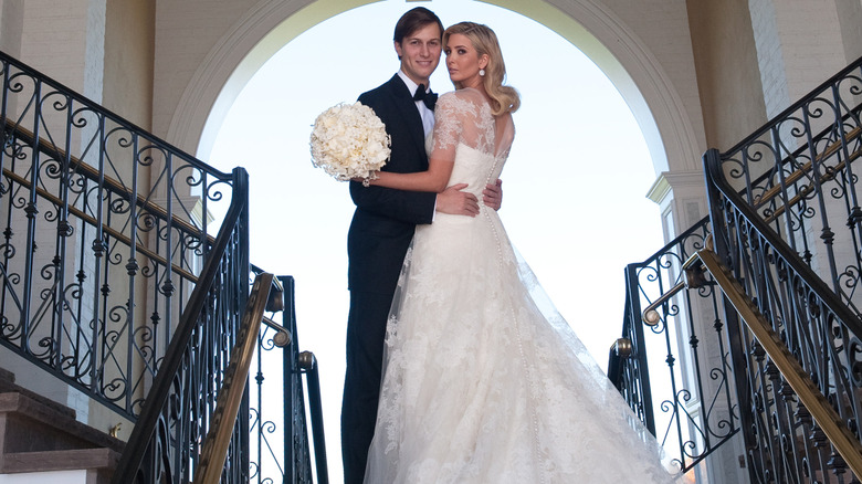 Ivanka Trump y Jared Kushner el día de su boda