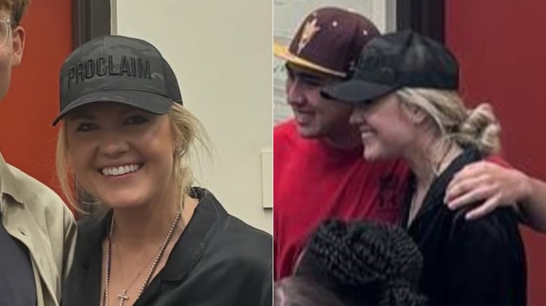 Erika Kirk con cabello natural terriblemente peinado sin extensiones de cabello