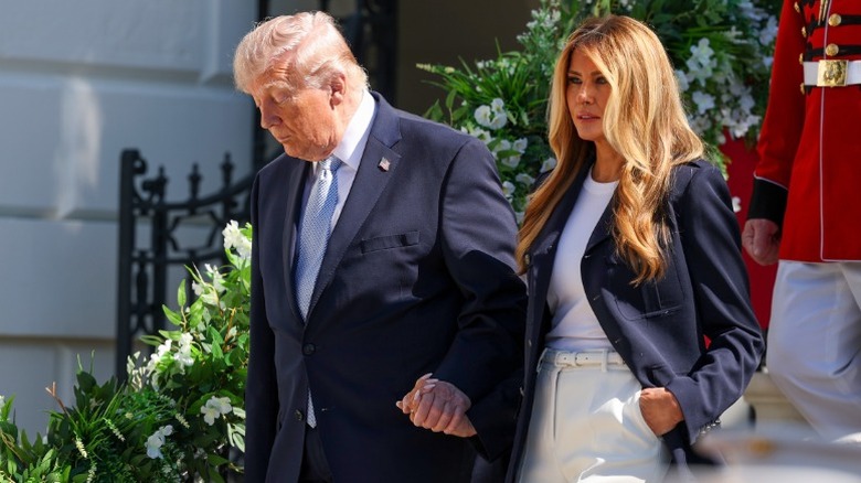 Donald y Melania Trump en las festividades de Pascua de la Casa Blanca