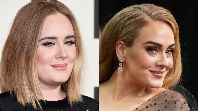 Adele en 2016 y 2022