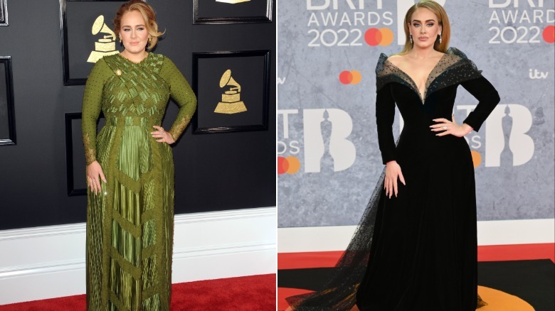 Adele en 2017 y 2022