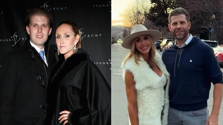 Lara y Eric Trump en 2011 versus 2026, antes y después de empezar a salir