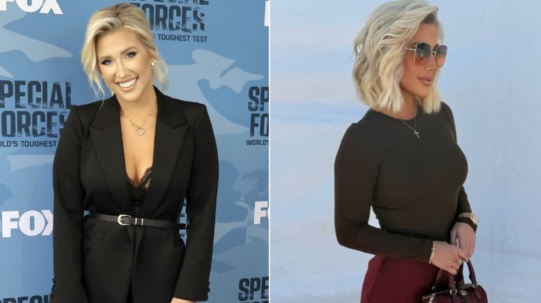 Savannah Chrisley antes y después de recibir inyecciones de GLP 1