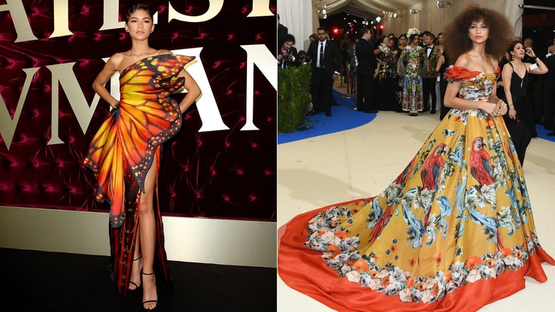 Zendaya con vestidos de alfombra roja en 2017