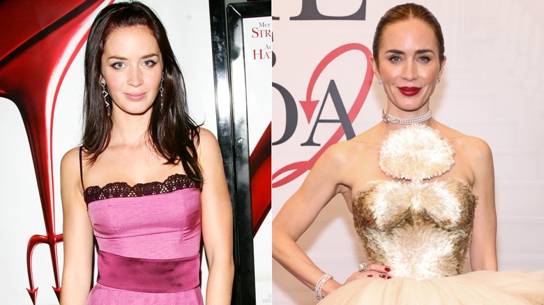 Emily Blunt en el estreno de Devil Wears Prada en 2006 y 2026