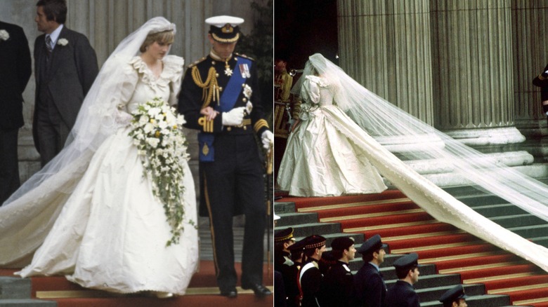 La princesa Diana y el príncipe Carlos el día de su boda en 1981