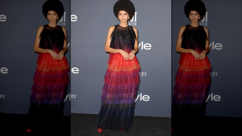 Zendaya en los InStyle Awards en octubre de 2017 en Los Ángeles