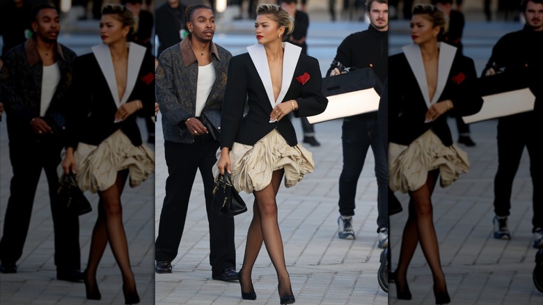 Zendaya en el desfile de ropa femenina primavera/verano 2025 de Louis Vuitton en octubre de 2024 durante la Semana de la Moda de París