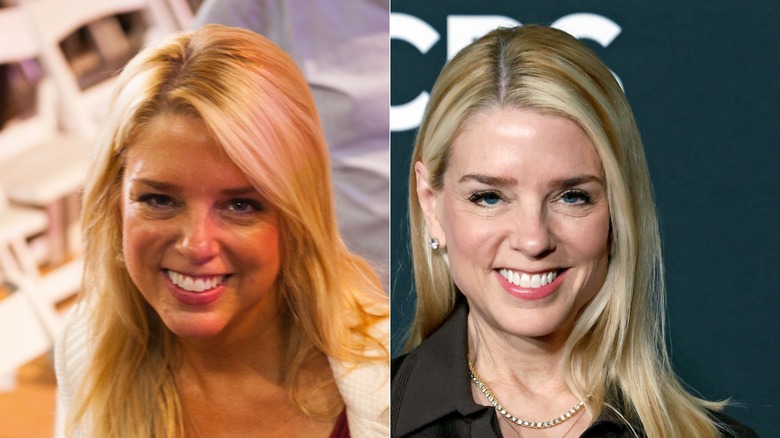 Pam Bondi en 2015 versus 2025, mostrando una mandíbula más delgada antes