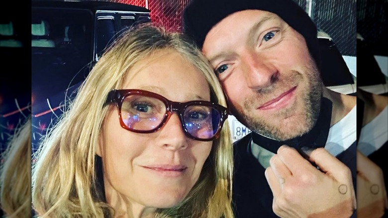 Selfie de Gwyneth Paltrow y Chris Martin en marzo de 2023