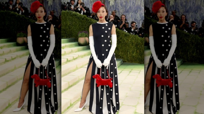 Amy Sherard llega a la Met Gala