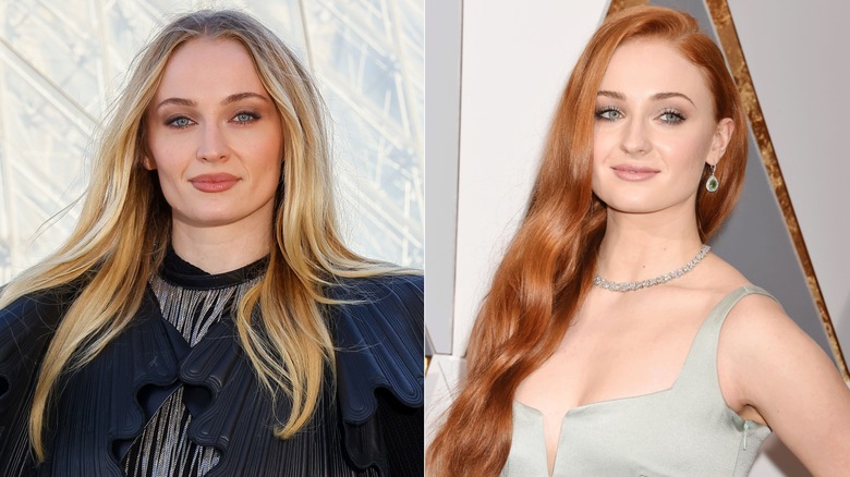 Sophie Turner en 2025 y 2016