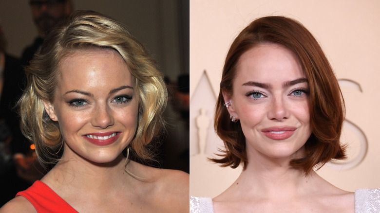 Emma Stone en 2011 y 2026