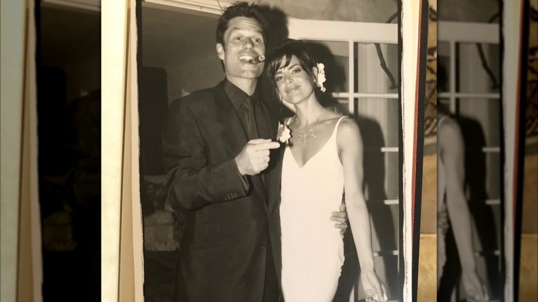 Lisa Rinna y Harry Hamlin en su boda