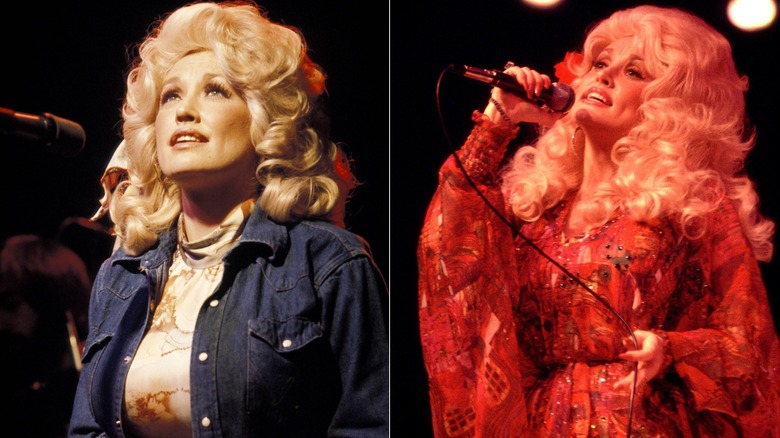Dolly Parton en 1977 / Dolly Parton en el Mill Run Theatre en agosto de 1977