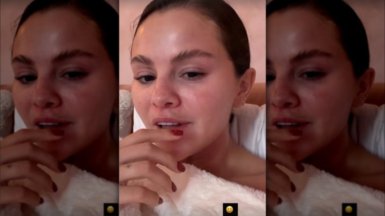 Selena Gómez sin maquillaje.