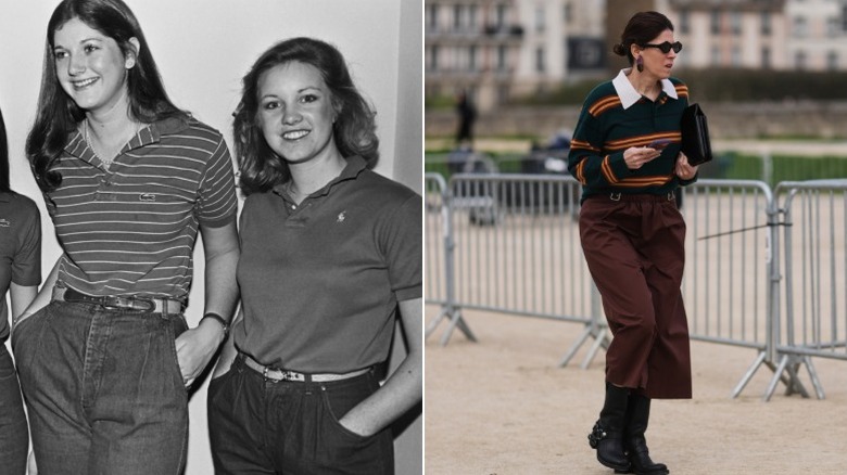 Estudiantes de UCLA en 1980 y una mujer en un evento de la Semana de la Moda de París en 2026