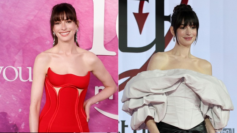Imagen dividida de Anne Hathaway en 