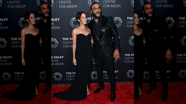 Meghan Markle con Tyler Perry en el Paley Center for Media.