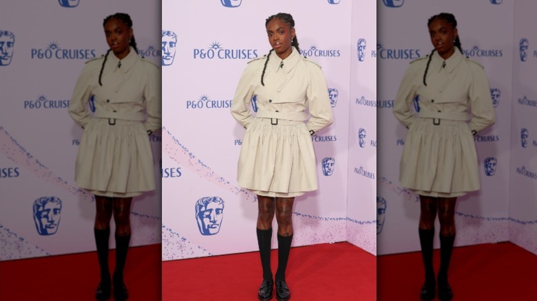 Cat Burns en los premios BAFTA TV