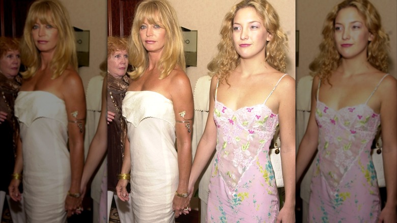Goldie Hawn y Kate Hudson se dan la mano en el almuerzo de los Crystal Awards