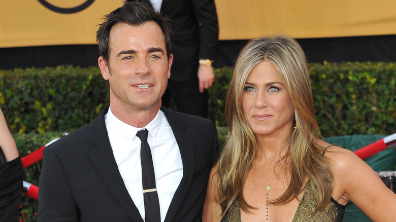 Justin Theroux y Jennifer Aniston en los Premios SAG 2015