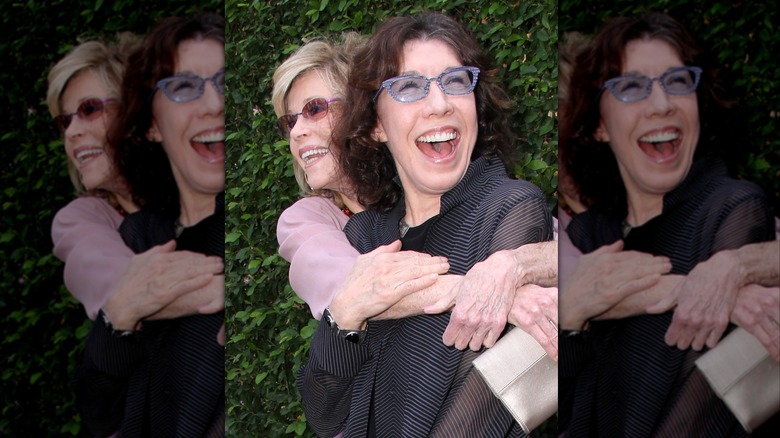 Jane Fonda, Lily Tomlin en el brunch anual de The Rape Foundation en un lugar privado el 28 de septiembre de 2014 en Beverly Hills