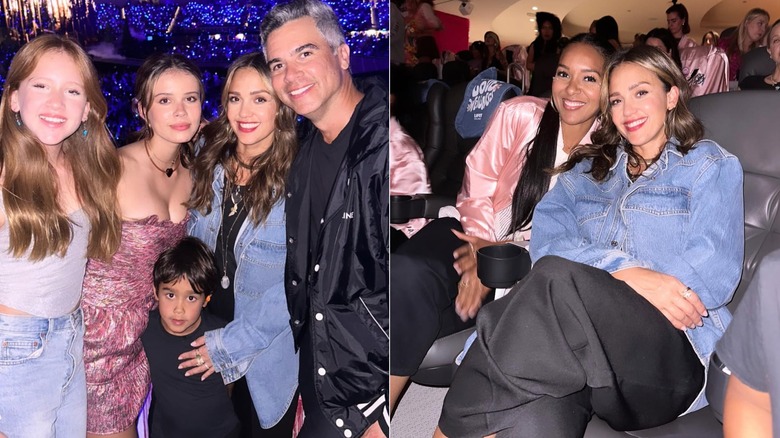 Jessica Alba en el concierto de Taylor Swift en 2023