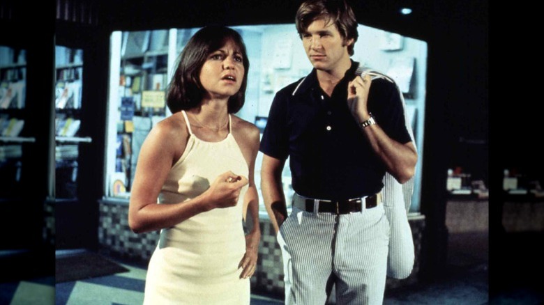 Sally Field y Jeff Bridges en el set de Stay Hungry