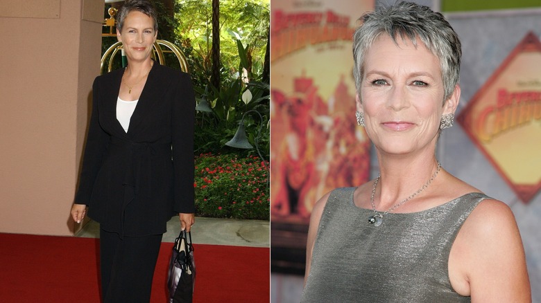 Jamie Lee Curtis en 2003 y 2008