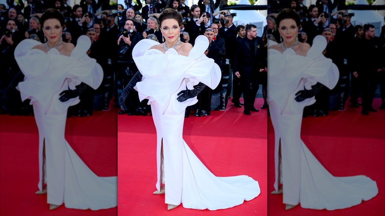 Joan Collins en el Festival de Cine de Cannes.