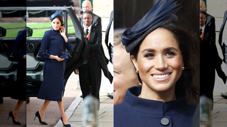 Meghan Markle asiste a la boda de la princesa Eugenia en 2018.