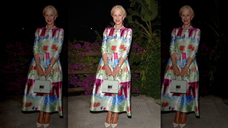 Helen Mirren en un festival en Ischia, Italia