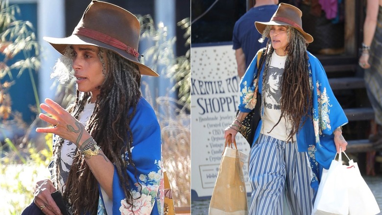 Lisa Bonet en un mercado de Los Ángeles