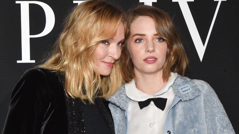 Uma Thurman y Maya Hawke en 2019