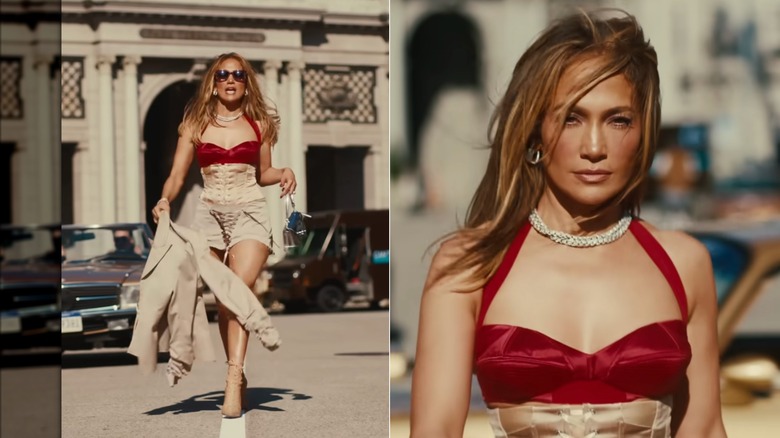 Jennifer López en el "No puedo tener suficiente" vídeo musical.