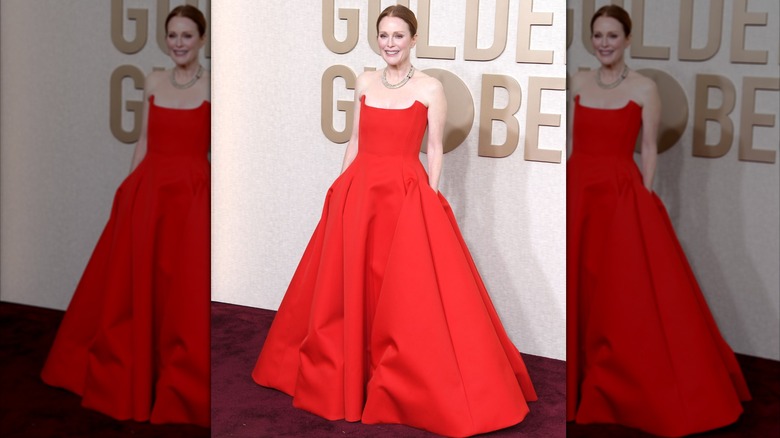 Julianne Moore en la 81ª edición anual de los Globos de Oro en Beverly Hills en enero de 2024