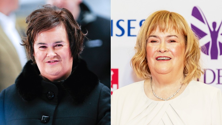 Susan Boyle en 2009 y Susan Boyle en 2024.