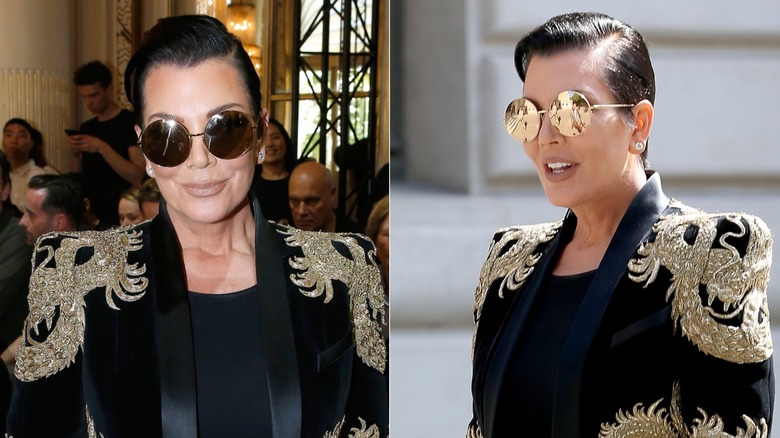 Kris Jenner con pelo liso en 2015