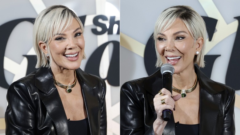 Kris Jenner con un bob rubio en 2025
