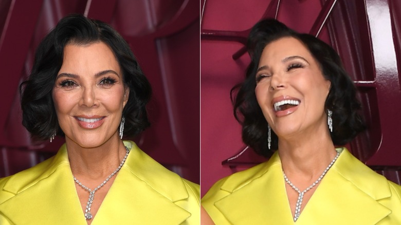 Kris Jenner con un bob rizado en 2025