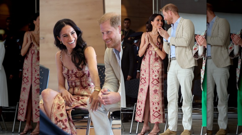 Meghan Markle y el Príncipe Harry en Bogotá, Colombia en 2024.