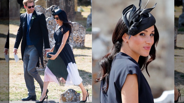 Meghan Markle y el príncipe Harry asisten a la boda de Charlie van Straubenzee.