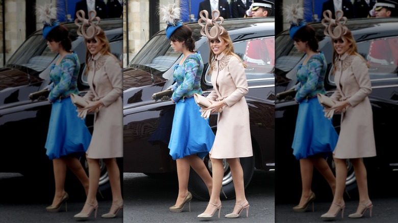 Las princesas Beatriz y Eugenia en la boda del príncipe William y Kate Middleton