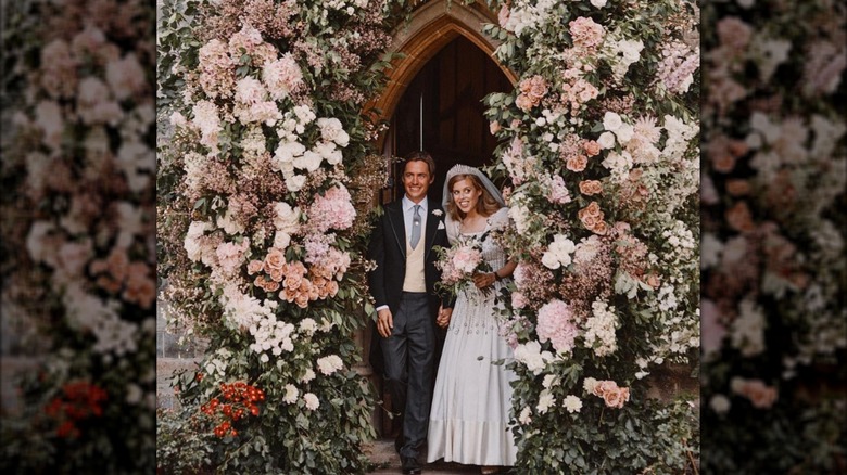 La princesa Beatriz y Edoardo Mapelli Mozzi en su boda de 2020.