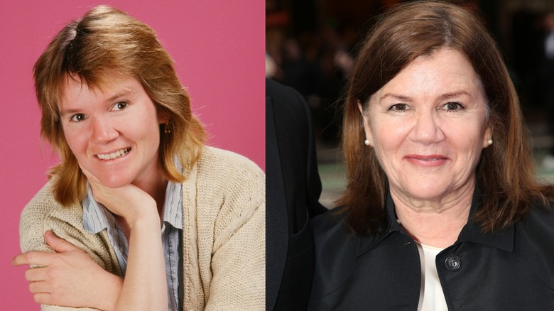 La actriz y cantante Mare Winningham en 1988 a la izquierda y 2025 a la derecha.