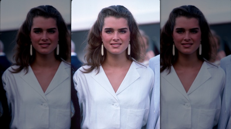 Brooke Shields mientras asiste a un evento sobre Cancer Care, Nueva York, Nueva York, junio de 1984