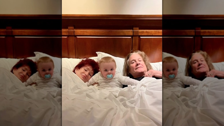 Sharon Osbourne, Ozzy Osbourne y su nieto Sidney